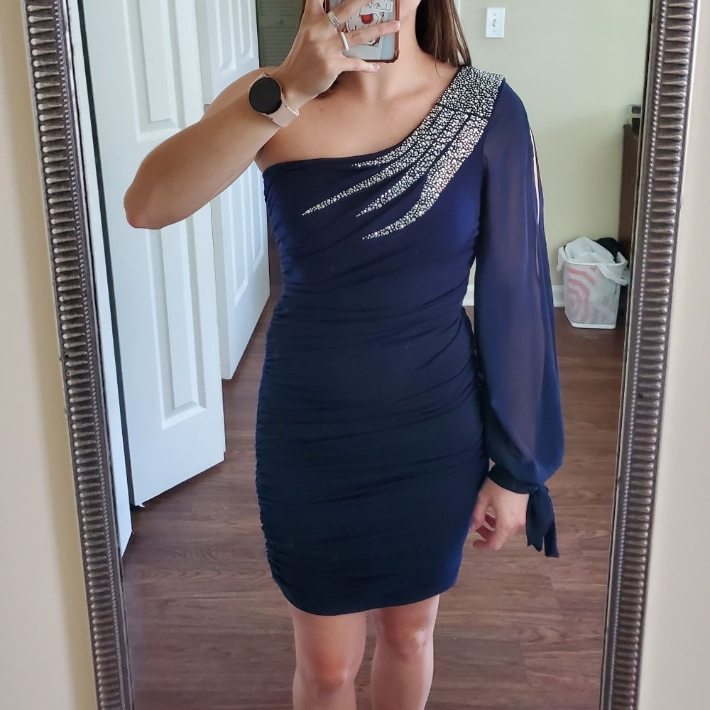 Deb One Shoulder Cocktail Dress